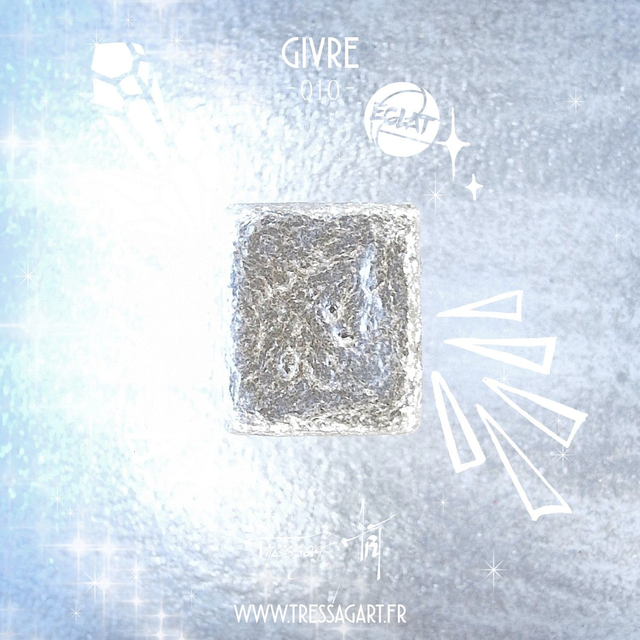 TRESSAG&#039;ART - AQUARELLE ARTISANALE - 010 GIVRE - ECLAT - TR000010