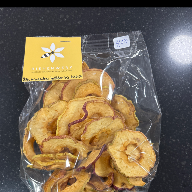 Bienenwerk Apfelchips 90g Tüte