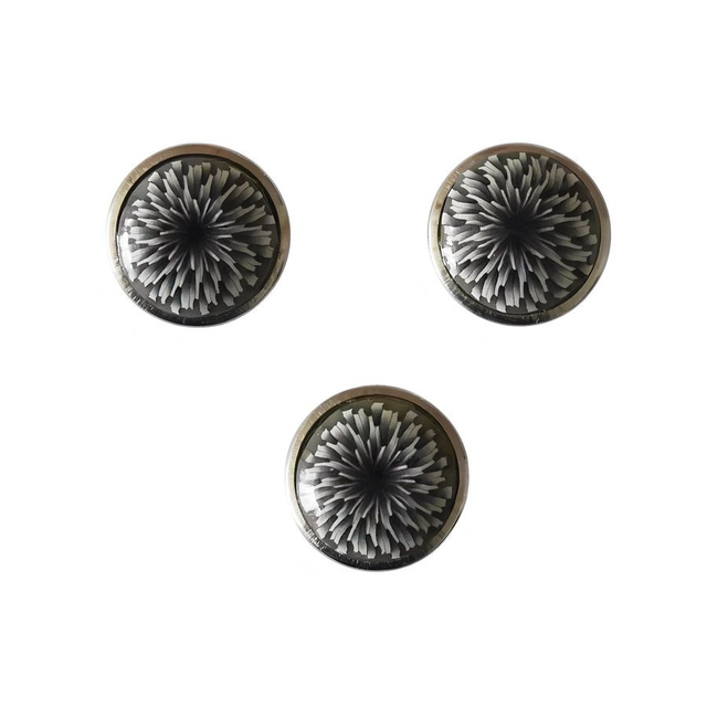 Bouton pression dahlia noir