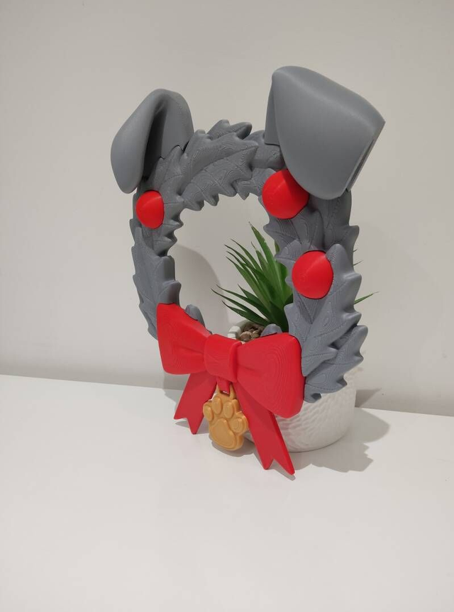 Couronne de Noël Chien