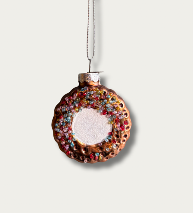 Glass Donut Ornament