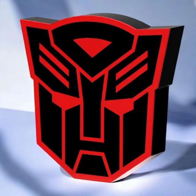  Lampe 3D Transformers Autobots LED - L’emblème des héros illumine ton espace ! 