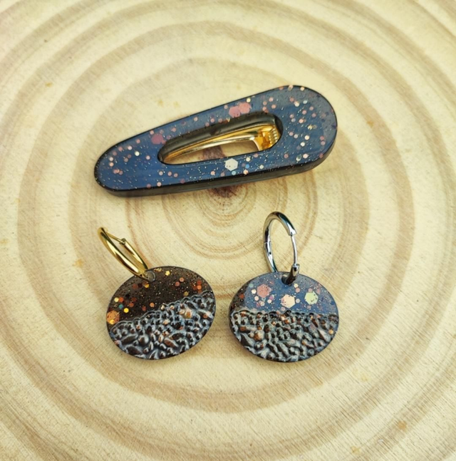 Box découverte - Barrette et Créoles interchangeables