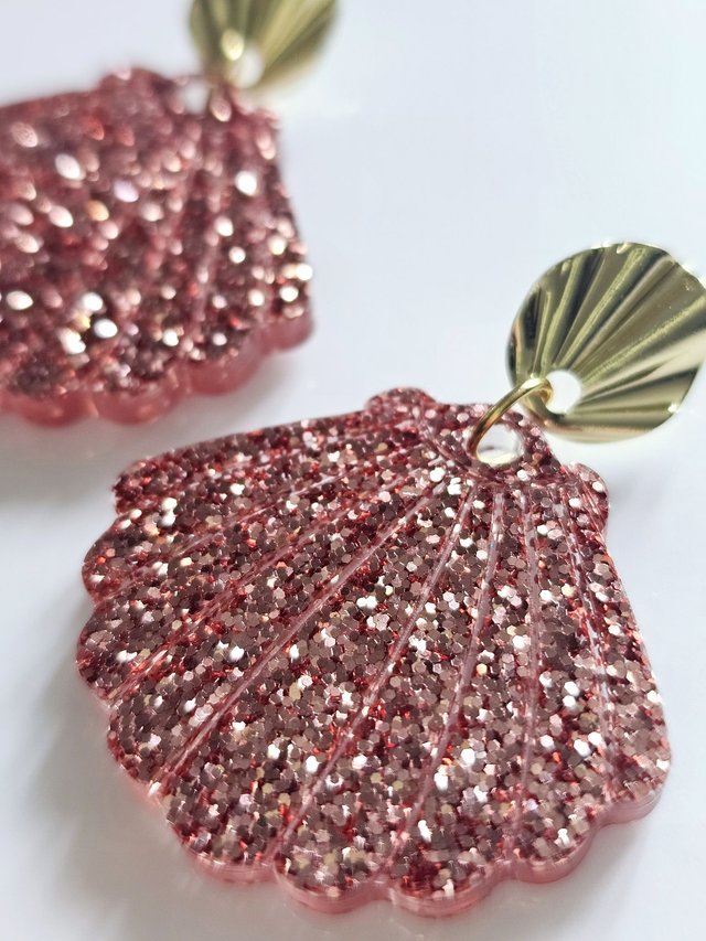 JACKIE vieux rose à paillettes