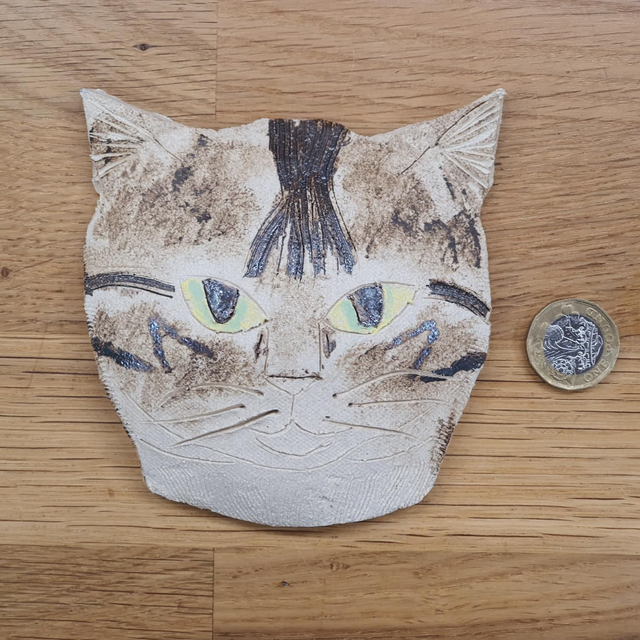 Brown Tabby cat wall plaque
