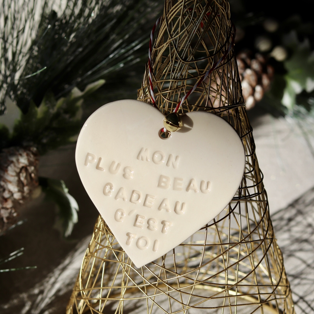 Cœur « mon plus beau cadeau c’est toi »