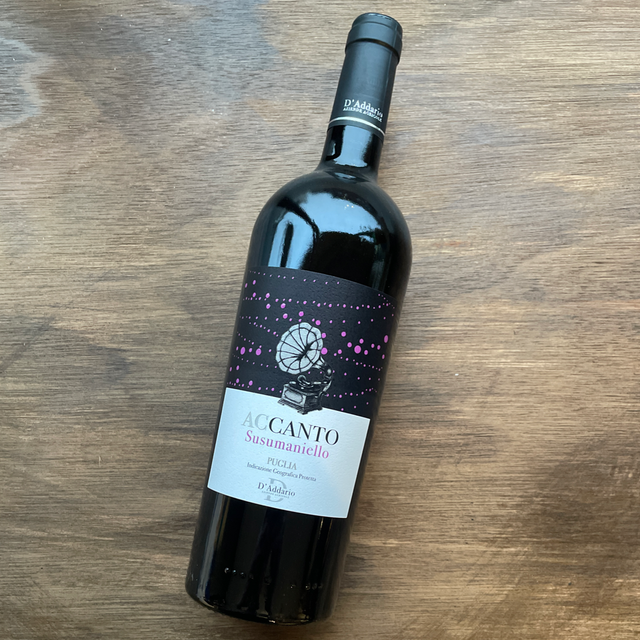 D’Addario Agricole, ‘Accanto’ Susumaniello IGP 2019