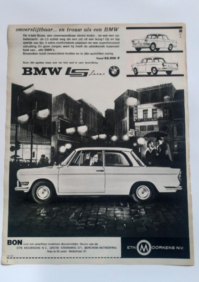 BMW oude advertentie