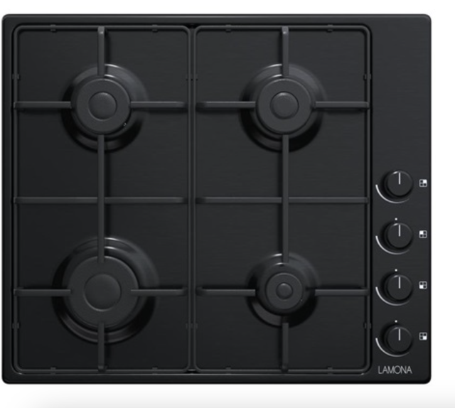 Lamona LAM1011 60cm Black Gas Hob 