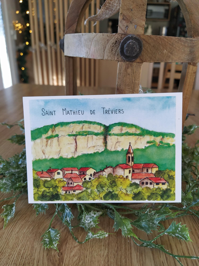 Carte "Saint Mathieu de Tréviers, 10 x 15 cm