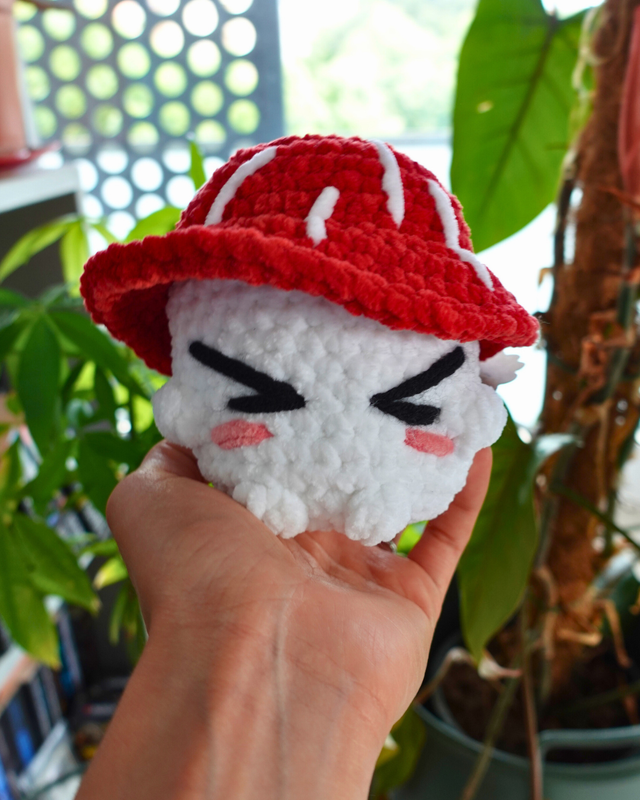 Fiona, l'optimiste | Créature d'atelier champignon en crochet pour t'émerveiller