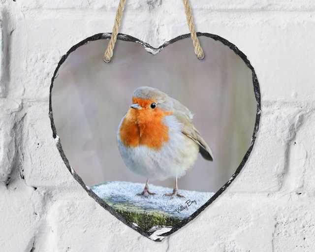 “Frosty Toes” Heart Slate   