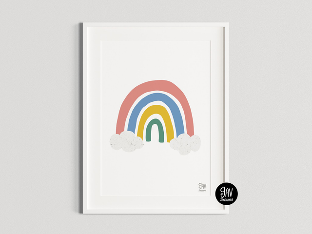 Rainbow, wall art print