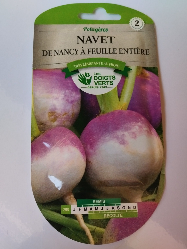 Navet de Nancy a feuille entière