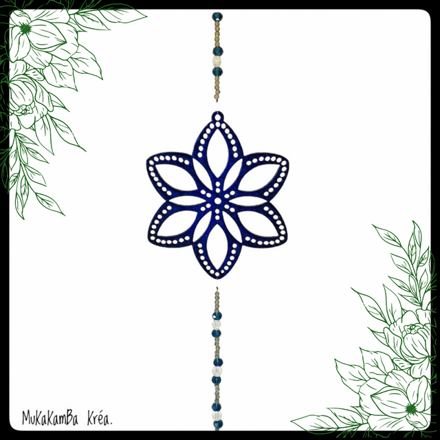 Attrape-soleil fleur en bois