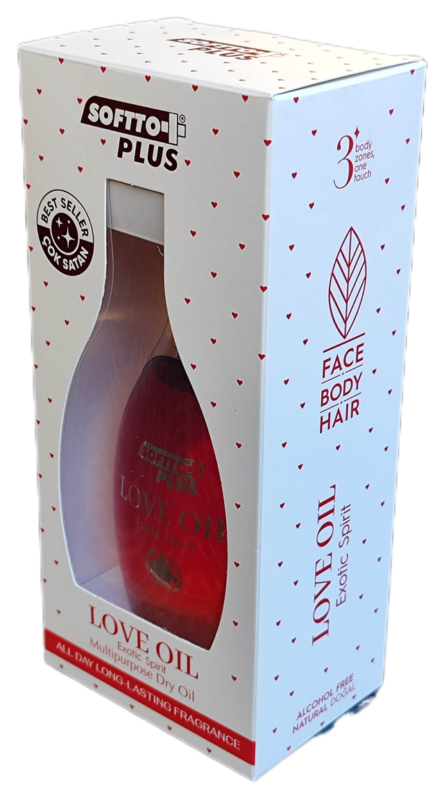 SOFTTO PLUS 120ml Turecki Olejek do Włosów, Twarzy i Ciała LOVE OIL