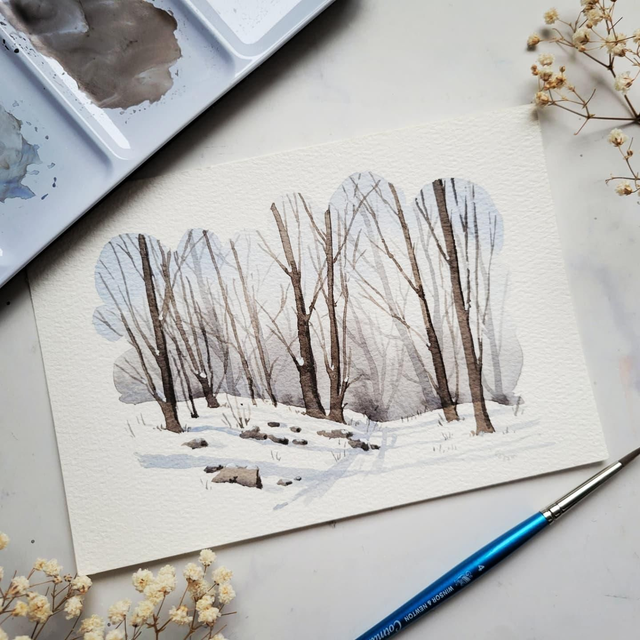 Atelier paysage d&#039;hiver