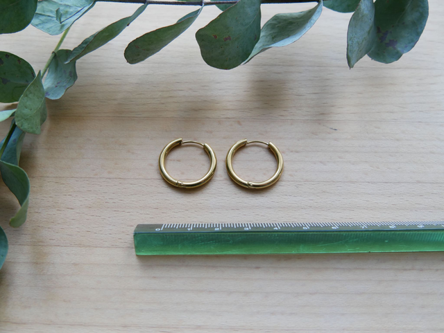 Créoles dorées 22 mm