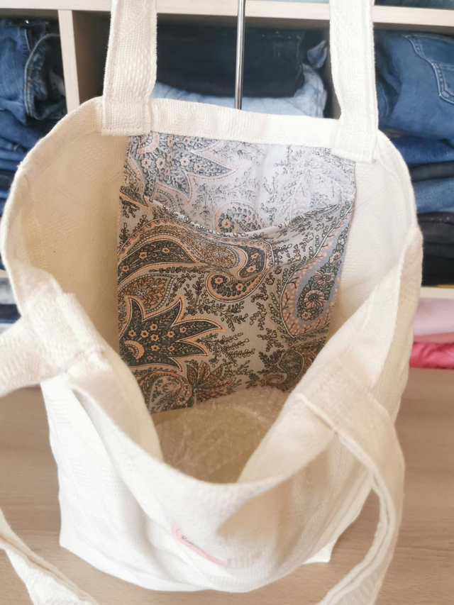 Sac en toile à matelas surcyclée - format Tote bag