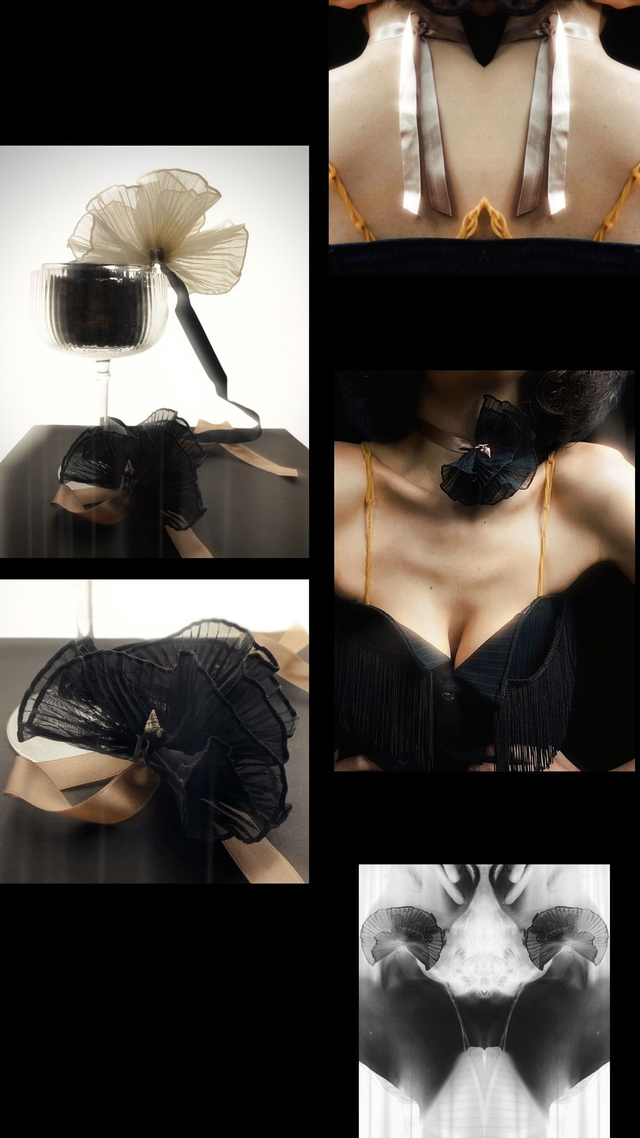 Collier Black Orchid - Albert(e)