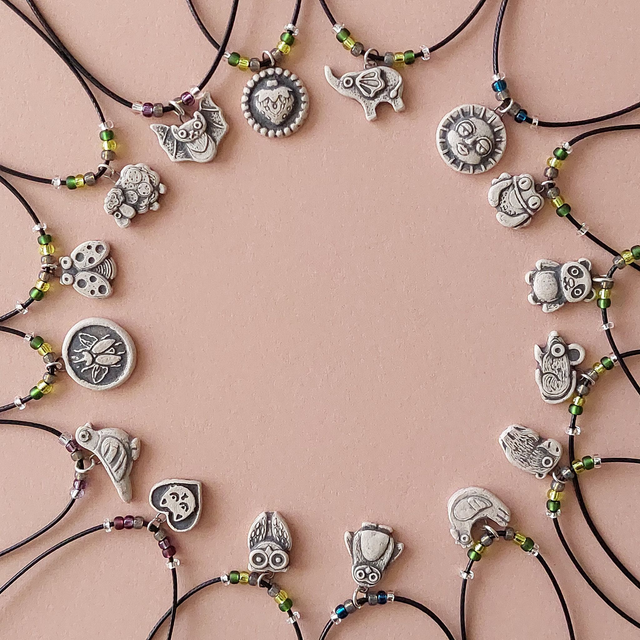 Funny capybara necklace - handmade - capybara charm - capybara pendant