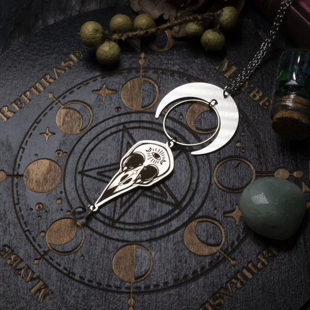 "crowpatro" ras-de-cou en acier 