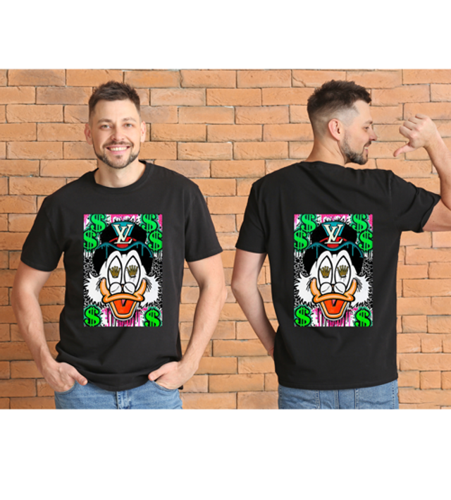 Money duck DTF printed T-shirt