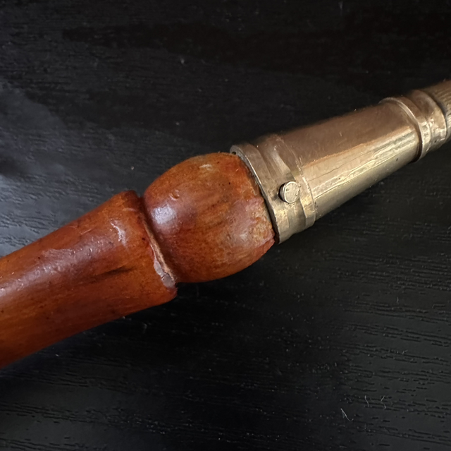 Vintage Brass And Wood Spoon