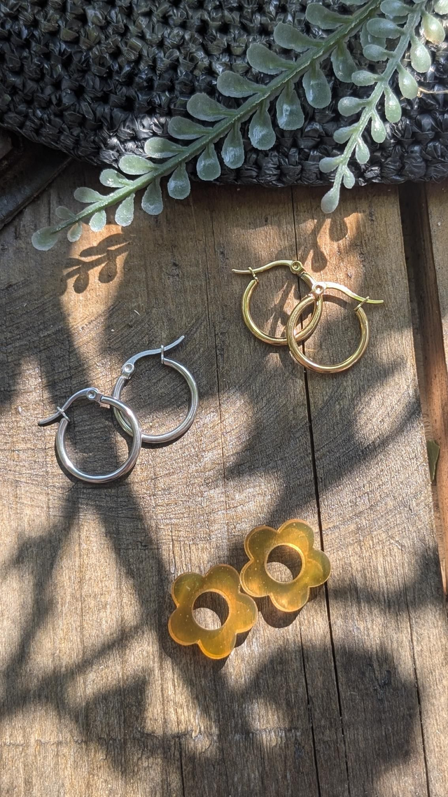 Boucles d&#039;oreilles fleurs