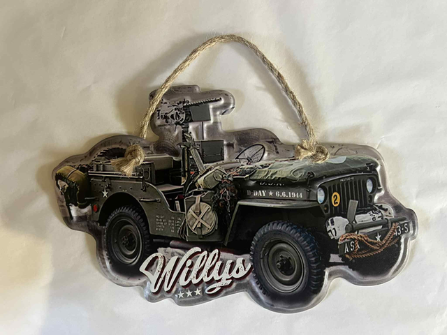Plaque forme jeep
