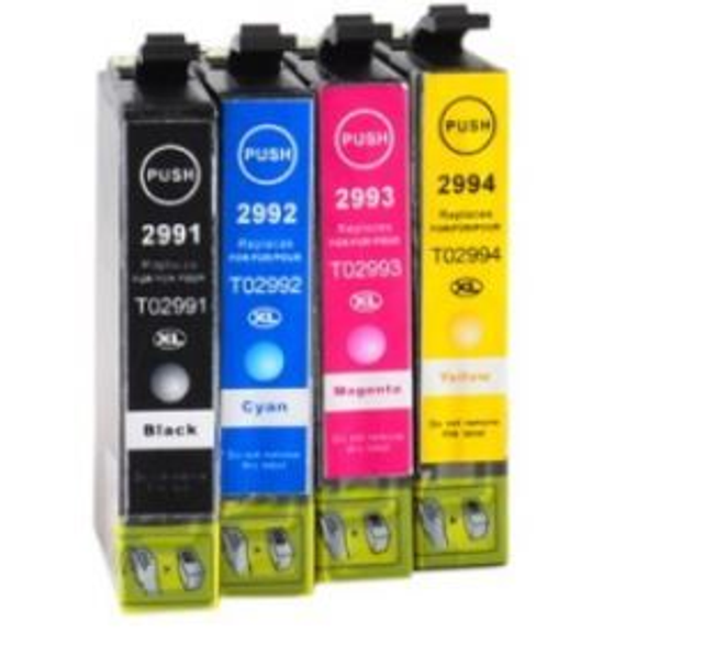 29 XL Epson Compatible lot*4, jet d'encre, T2996 SERIE "FRAISE" 29XL4CCID