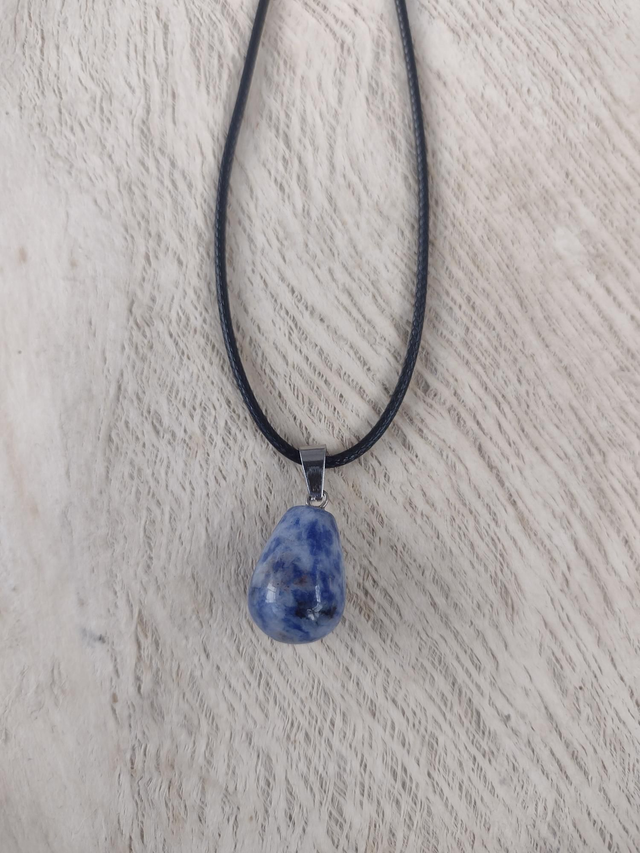 Sodalite stone gemstone necklace 