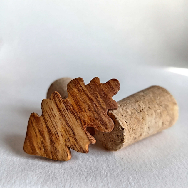 Broche feuille de chêne