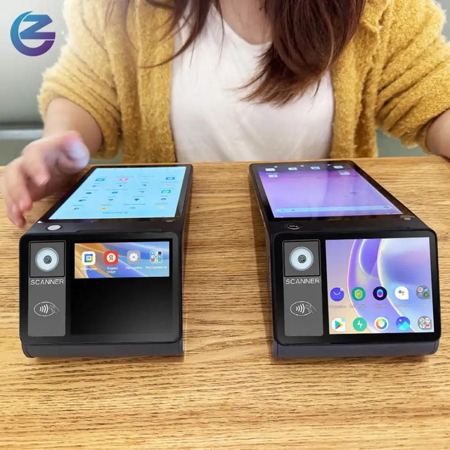 8" Handheld 4G Android 14 POS 800x1280p NFC CAM 5MP GPS 1xUSB-C 2xSIM 1xSD Thermal Printer, 480g 