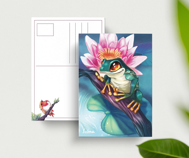 Carte postale Grenouille