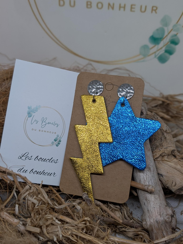 Boucles d'oreilles Asymétrique zk115