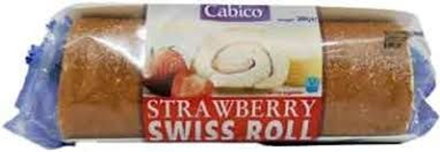 Cabico Strawberry &amp; Cream Swiss Roll 300g