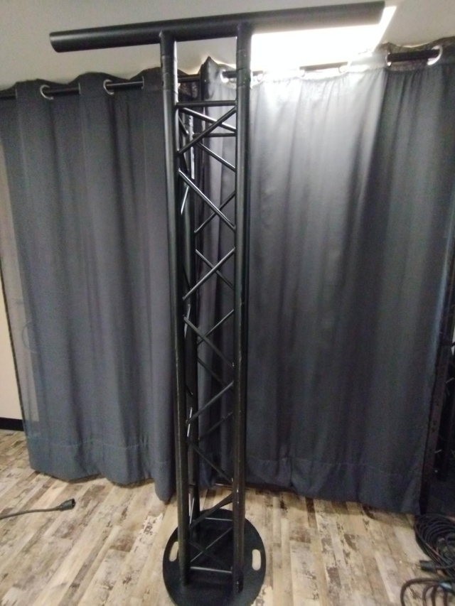 Totem ASD 2m Noir embase lourde + Barre T