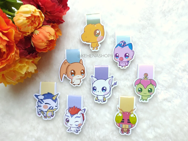 Marcapáginas/Bookmarks Digimon Adventure 1