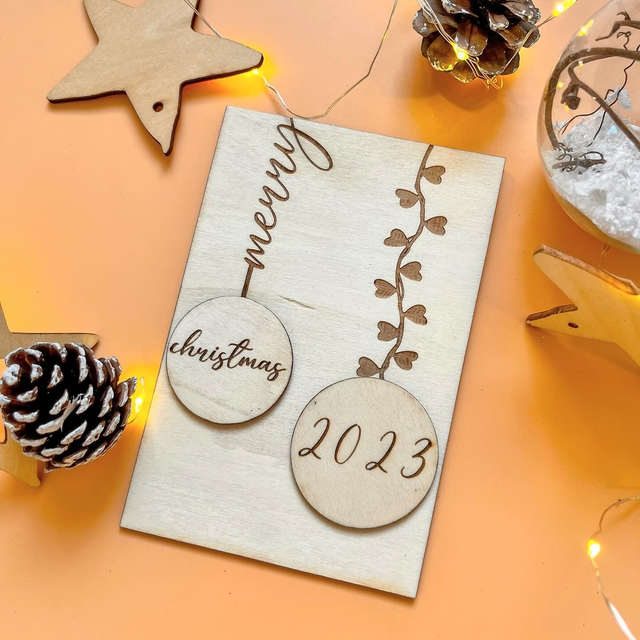 Carte cadeau en bois