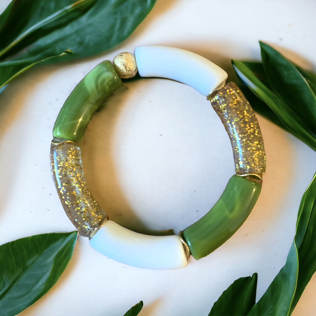 JASMIN Vert &amp; doré 