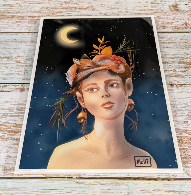 Kunstdruck "Herbst-Elfe"