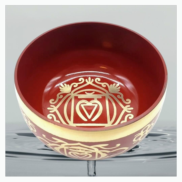 "1 Chakra Racine" - Kit bol chantant aluminium 12 cm