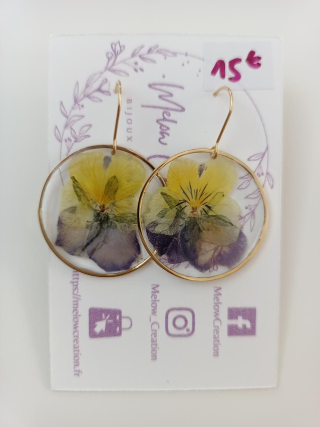 Modèle unique - Pensées - Jaune & violet