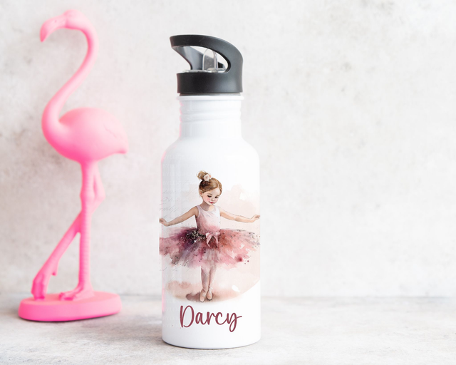 Personalised Ballerina Water Bottle