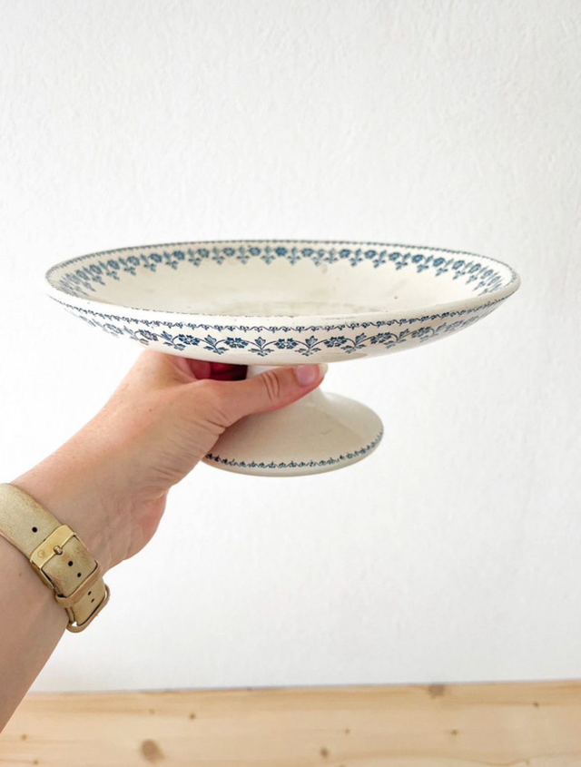 Compotier ancien estampillé Terre de fer LG – Modèle Barbeaux