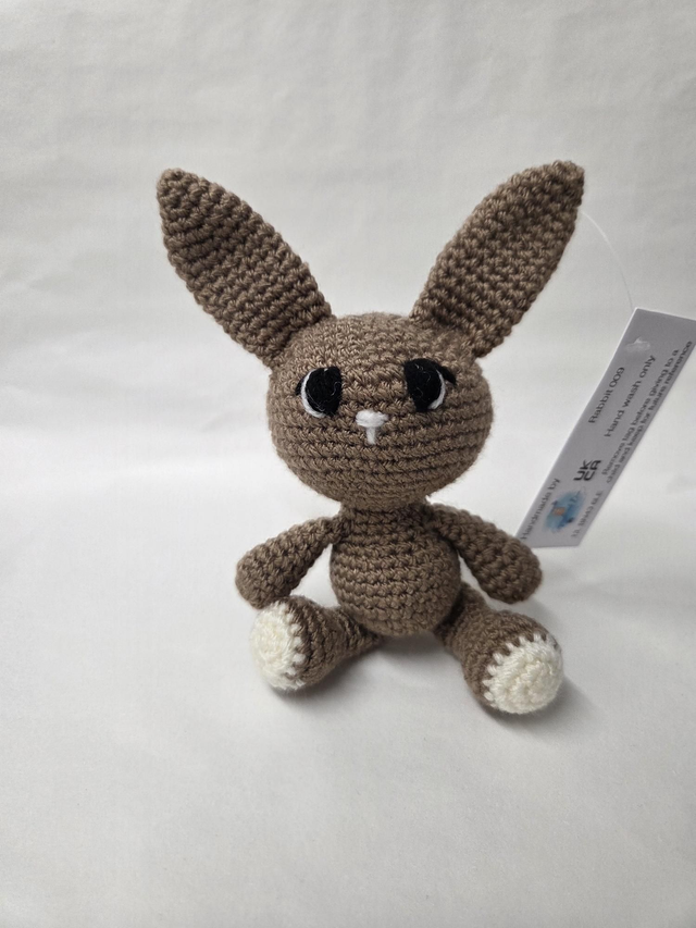 Brown Rabbit Crochet Toy - UKCA Tested - KL-068