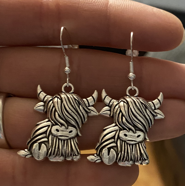 Cow earrings