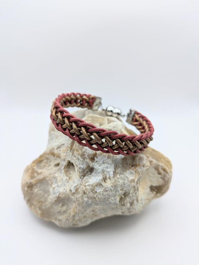 Slim Flat Braid Kumihimo Bracelet (3)