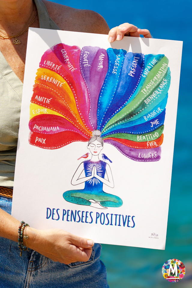 AFFICHE PENSÉES POSITIVES 